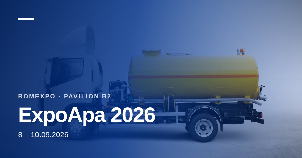 ExpoApa 2026: utilajele Grădinariu pentru operatorii de apă și canalizare
