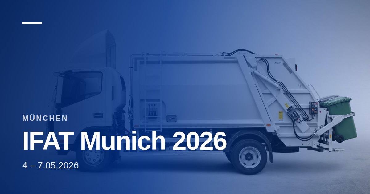 IFAT München 2026: camioane electrice JAC și o măturătoare autonomă pe standul Grădinariu